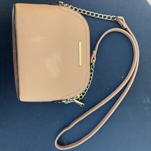 Steve Madden Tan Crossbody Bag with Gold Accents